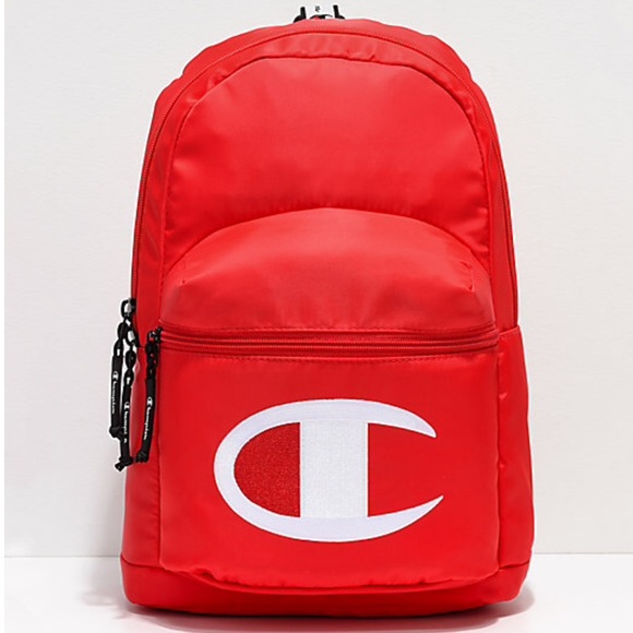 champion red backpack
